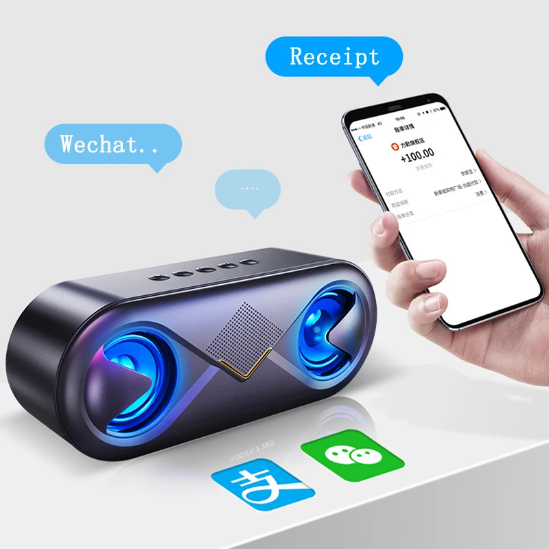 Портативный беспроводной Bluetooth динамик 5,0 с громким стерео звуком богатый бас 66ft Bluetooth Диапазон