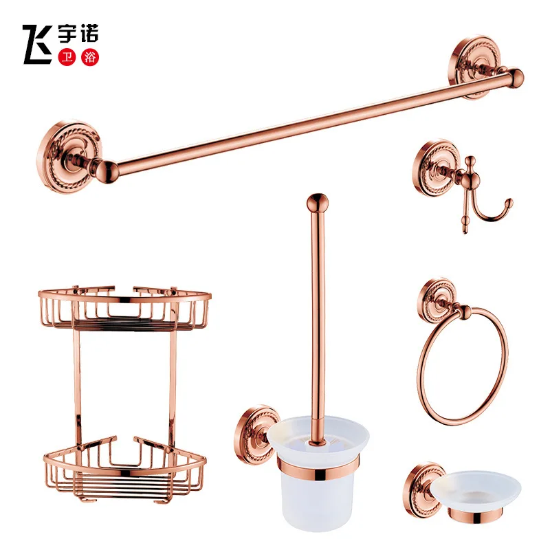 Полка для полотенец из розового золота полностью медное туалетное полотенце в