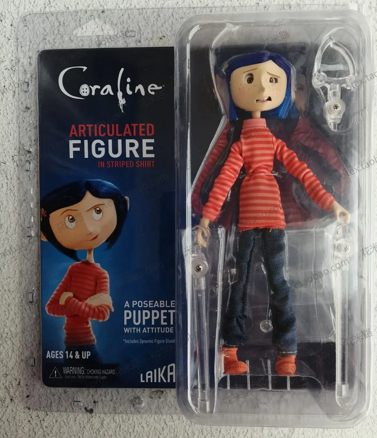 NECA детские игрушки Коралина и секретная дверь куклы, фигурка 7 дюймов свитер версия Caroline Девушка Рождественский подарок