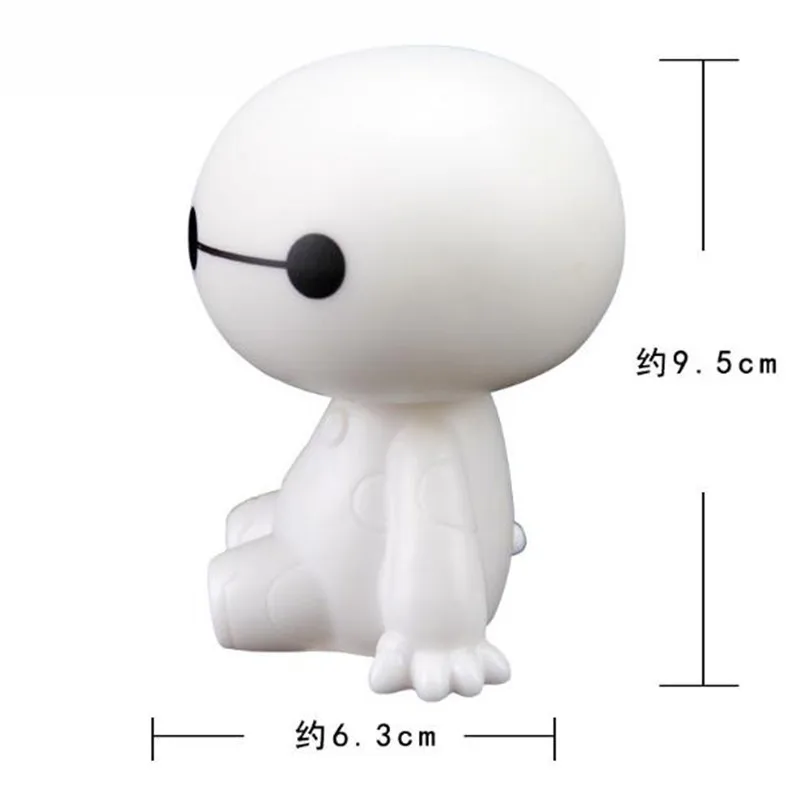 Mr Tea Мультяшные Автомобильные украшения пластиковый робот Baymax качающаяся голова фигурка Авто интерьерные украшения большой герой кукла игрушки для интерьера
