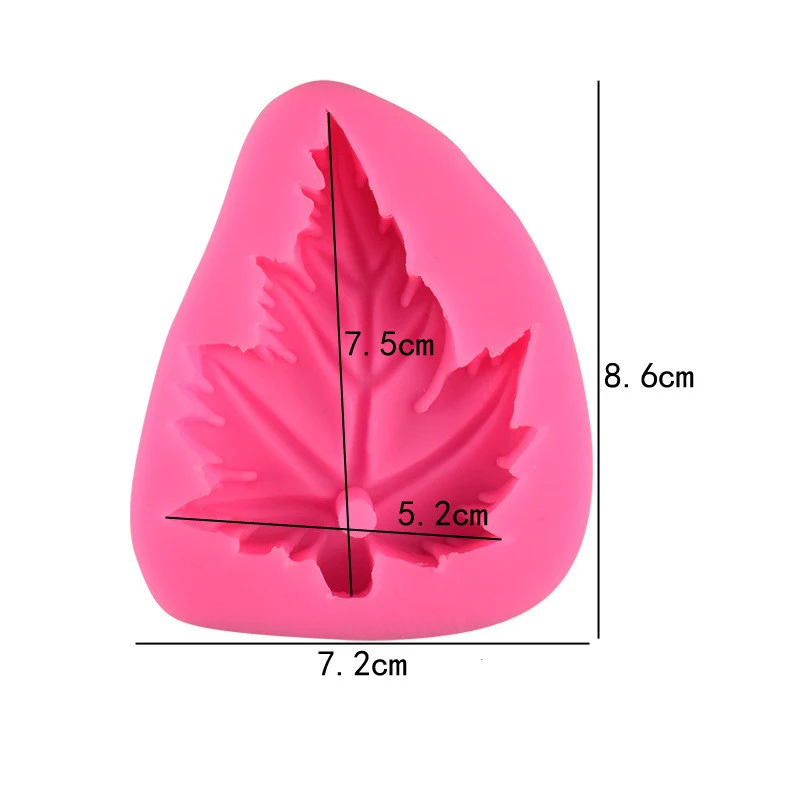 Maple Leaf Silicone Fondant Cake Mold Cupcake Chocolate Decor Baking Tool Moulds Sugarcraft Decorating Fimo | Дом и сад