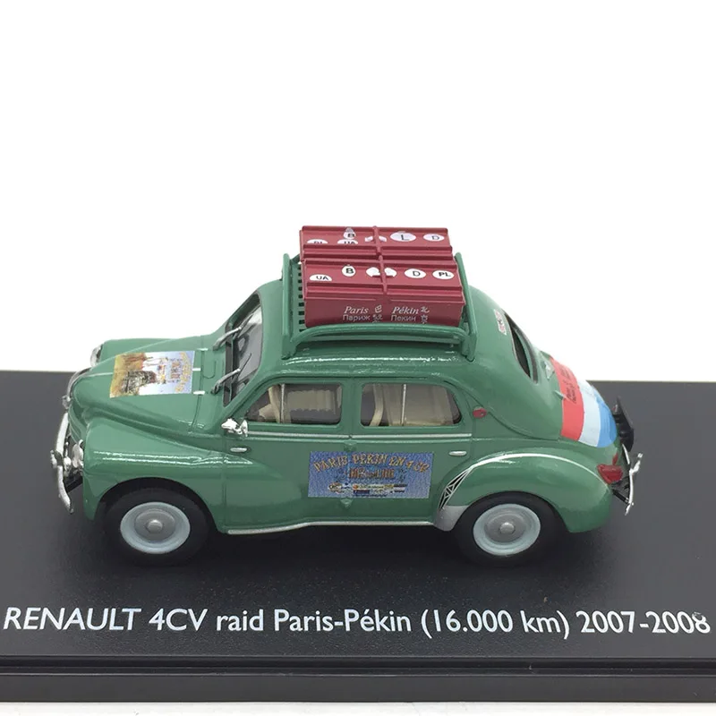 1:43 сплав 4CV рейд Париж Pekin 16,000 км 2007-2008 литая под давлением Модель игрушечных автомобилей Ограниченная серия металлическая Коллекция игрушек автомобиль