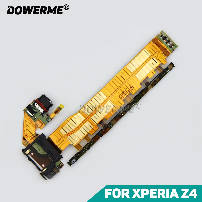 Запасной гибкий кабель Dower Me для Sony Xperia Z3 + Dual Z4 E6533 E6553 Micro USB с кнопкой зарядки и громкости