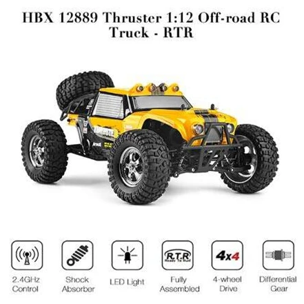 HBX 12889 RC автомобиль 4WD 2,4 Ghz 1:12 Шкала двухскоростная передача светодиодный фонарь с дистанционным управлением автомобиль с электроприводом внедорожник