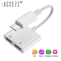 accezz 2 in 1 for iphone adapter aux cable splitter for apple iphone xs max xr x 7 8 plus aux cable splitter for iphone adapter