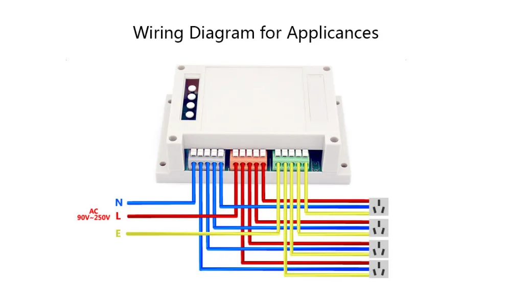 Sonoff 4CH Pro& Pro R2 умный Wifi переключатель домашний 433 МГц RF Wifi светильник 4 комплекта 3 режима работы инчинг Блокировка с Alexa