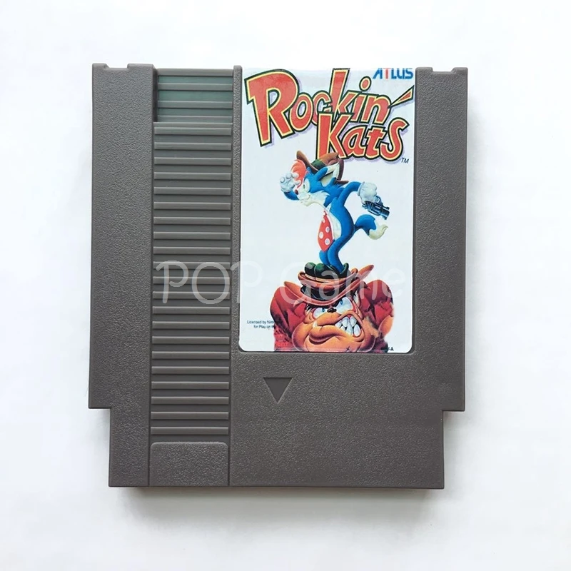 

Игровой картридж Rockin Kats 72 Pin для 8-битной игровой консоли, бесплатный язык на английском языке
