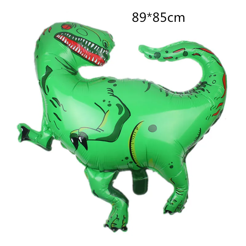 big ballon5 X 1pcs 16pcs/lot Jungle theme party Dinosaur Cake Topper DIY cake Decoration Baby Shower Birthday party supplies Cake flag - Цвет: big ballon5 X 1pcs