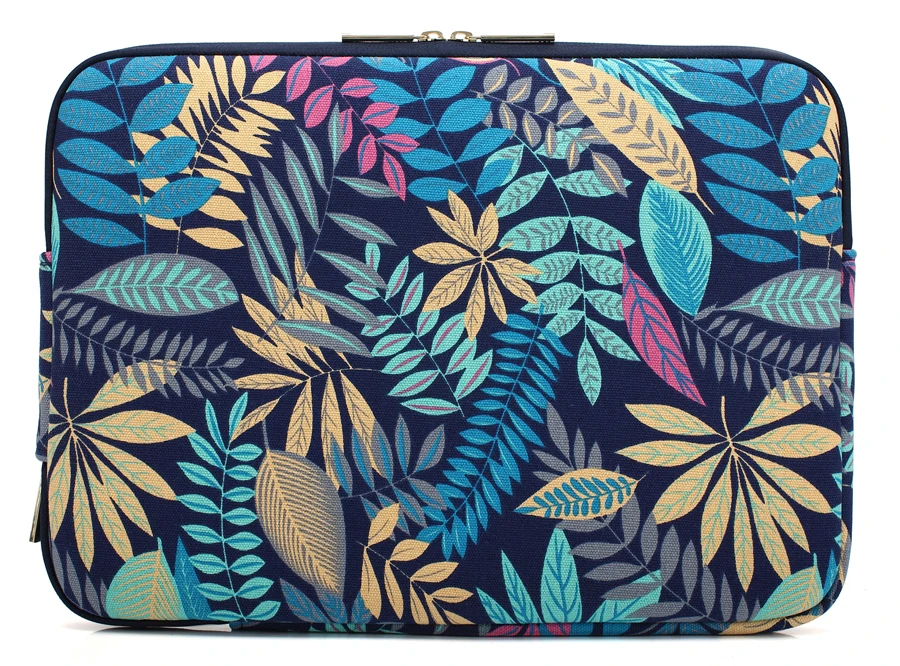 Waterproof Canvas Printing Women Men Sleeve Laptop Bag For Macbook Air 13 Pro 11 12 14 15 Case For Xiaomi Asus Lenovo Cover