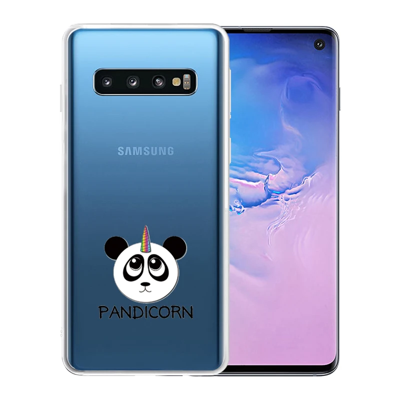 Милый мультфильм Животные панда чехол для телефона samsung Galaxy S10 6 1 &quotтонкие мягкие