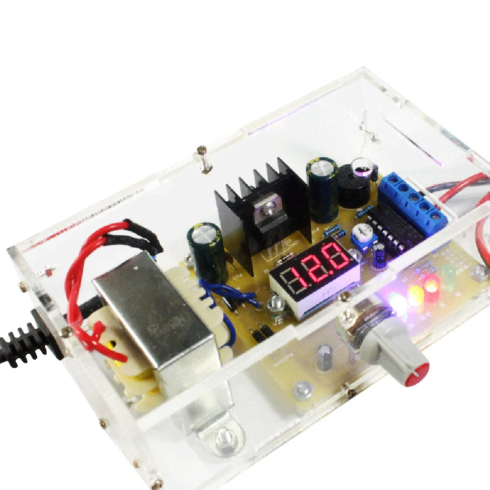 LM317 1 25 V 12V постоянного регулируется Напряжение Питание DIY Kit ЕС|eu|eu power |