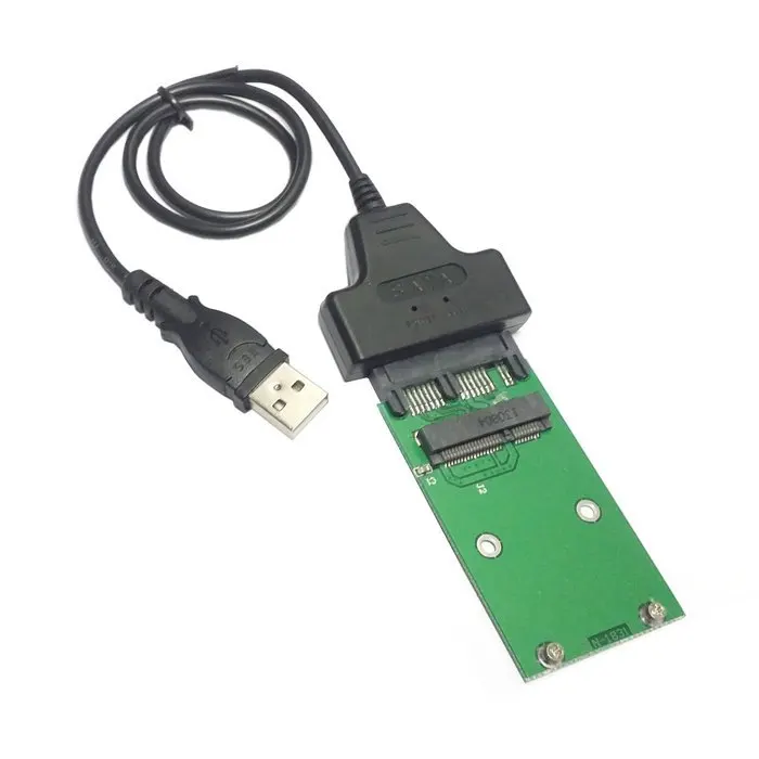 USB 2 0 для Mini PCI-E mSATA SSD до 1 8 &quotMicro SATA 7 + 9 16pin адаптер плата PCBA жесткого диска
