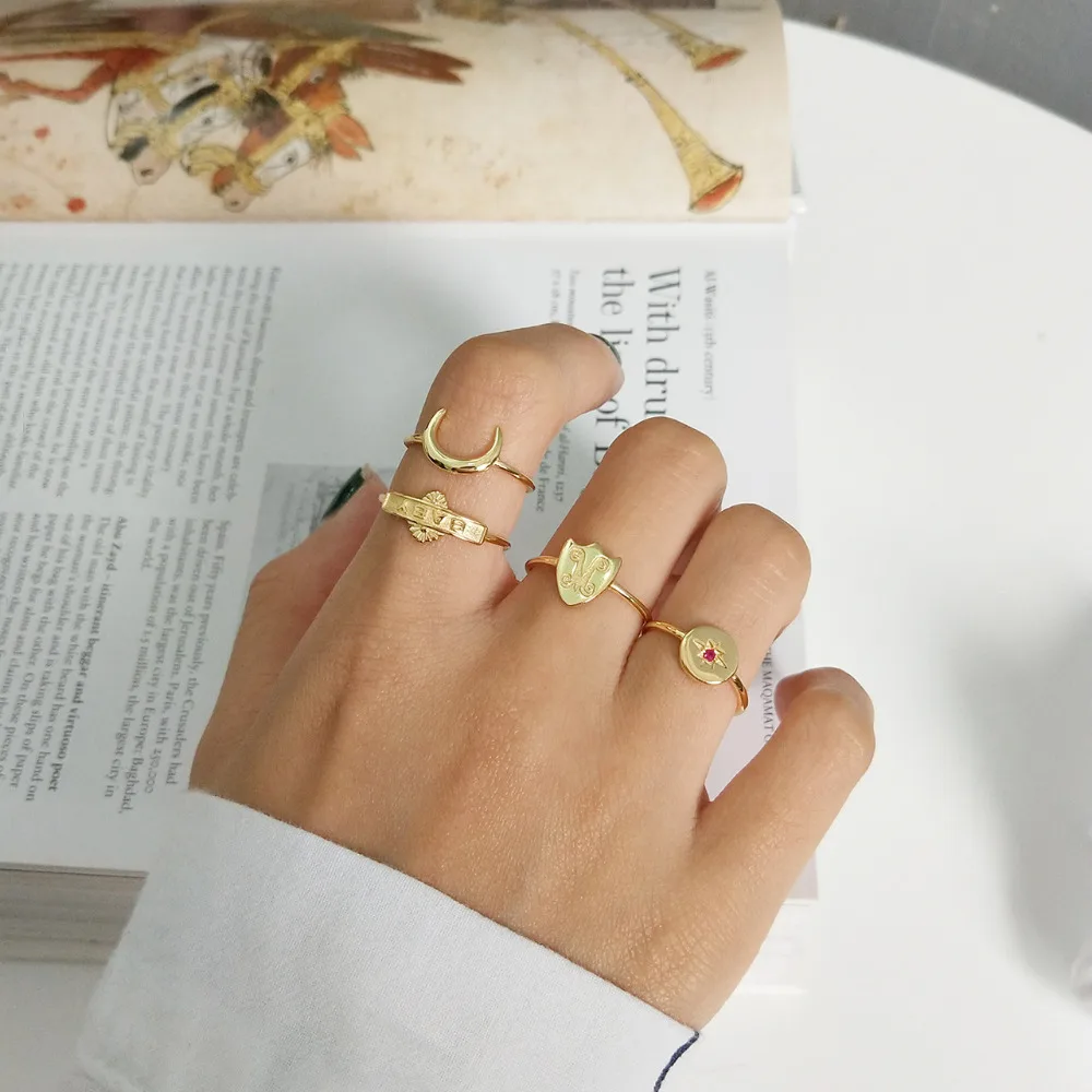 Новые модные кольца из стерлингового серебра 925 для Для женщин и девочек с