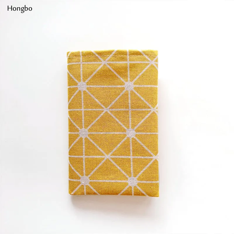 Hongbo, 1 шт., хлопковые салфетки в клетку, японский модный стиль, тканевые коврики для стола, салфетки, простой дизайн, посуда, кухонный инструмент