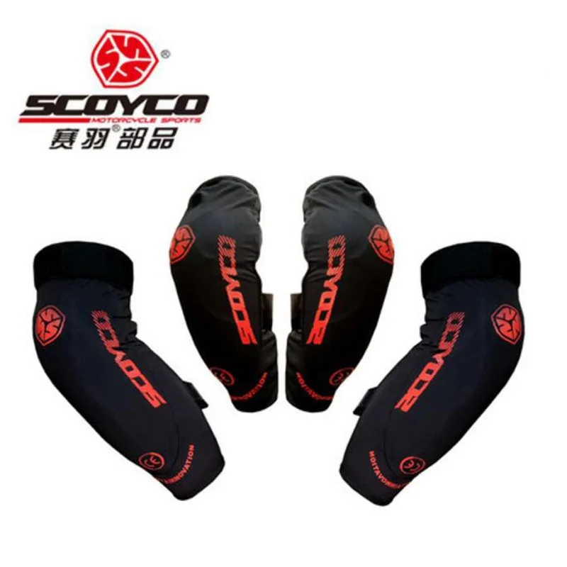 

2019 New SCOYCO riding motorcycle protector Elbow knee pads Locomotive protector Elastic adjustment CE authentication protect
