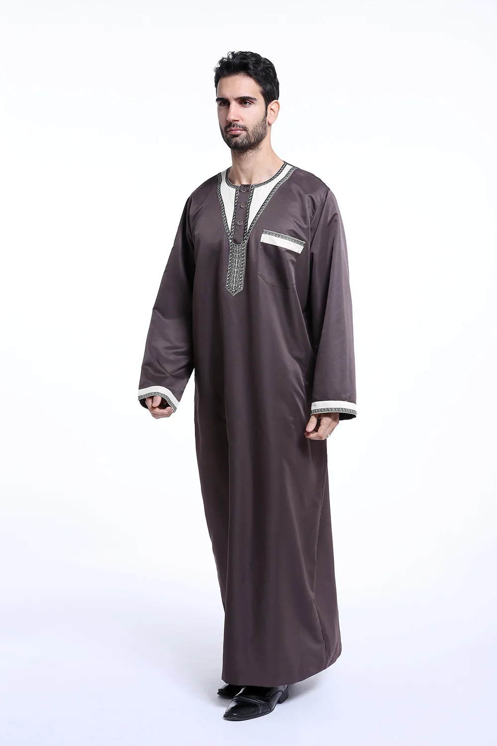Arab jubba tobe Musulman Арабская абайя платье с длинными рукавами Arabe Саудовская Аравия