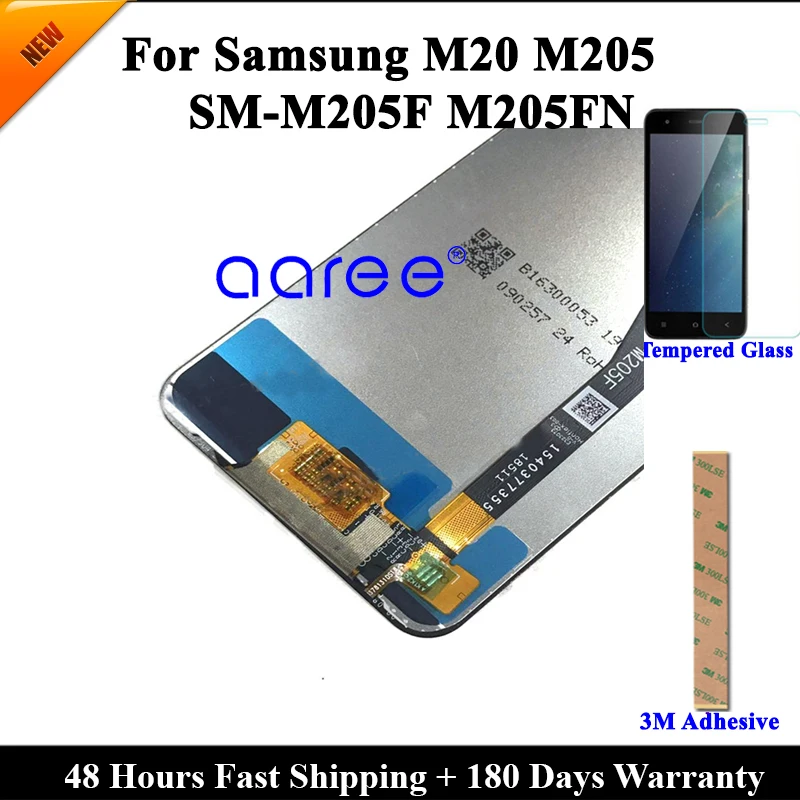 Тестовый ЖК-дисплей для Samsung M20 M205F M205G/DS сенсорный ЖК-экран с цифровым