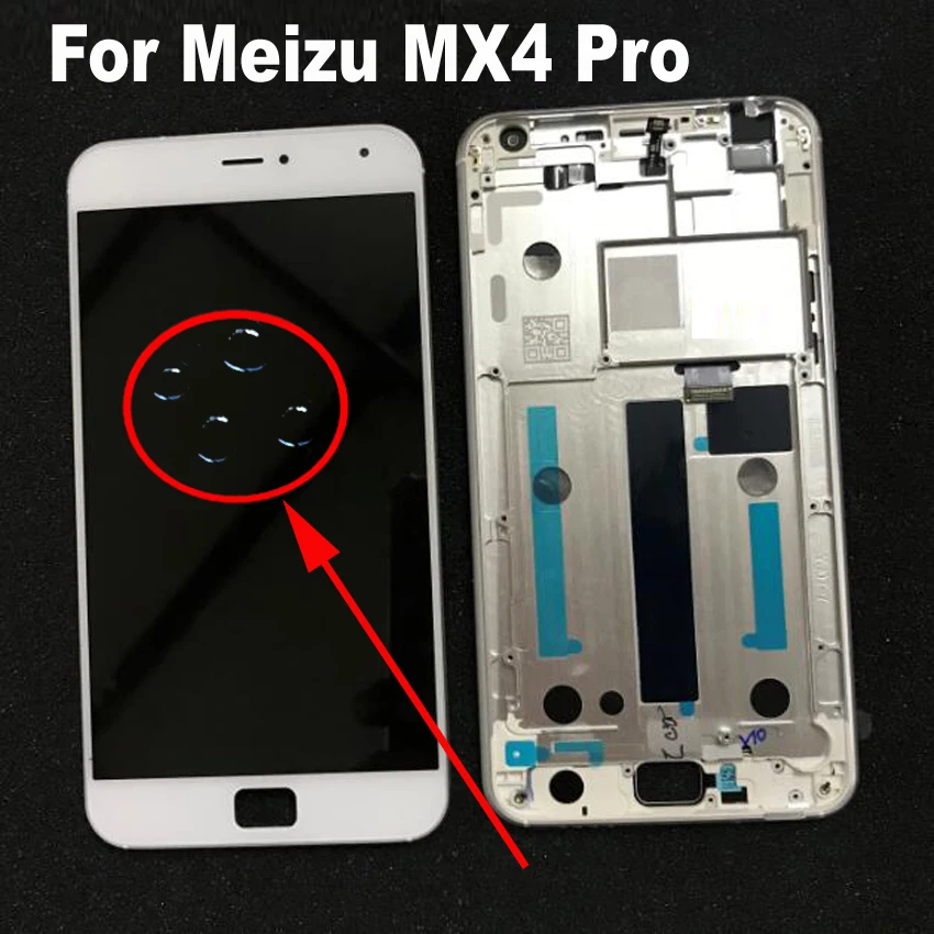 Оригинальный Новый ЖК дисплей MX4 Pro с рамкой для Meizu 5 дюйма запасные части