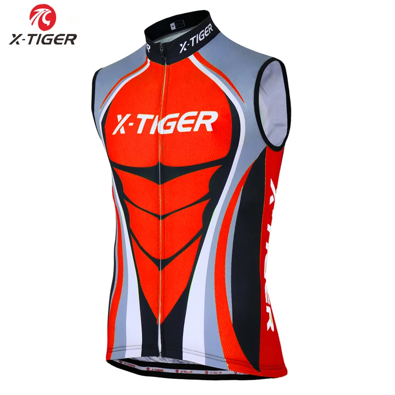 Cycling Vest X-Tiger летний Безрукавый велосипедный жилет гоночный велоодежда MTB велосипед одежда Hombre костюм для велоспорта Велоспорт Джерси - Цвет: Cycling Vest