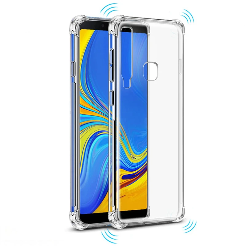 4 Corners Protection Shock Absorption Crystal Soft TPU Case for Samsung Galaxy S10e S10 Plus J4 Core M40 A40s A60 A80 A90 Cover | Мобильные