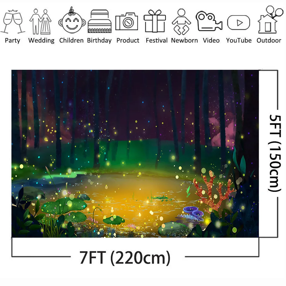 Боке Блестящий Сказочный фон для фотографии сафари джунгли украшение вечеринки