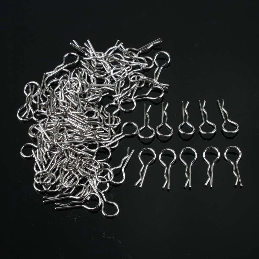 100 шт. HSP 02053 Нержавеющая сталь R Средства ухода за кожей клип RC для 1/8 1/10 1/16