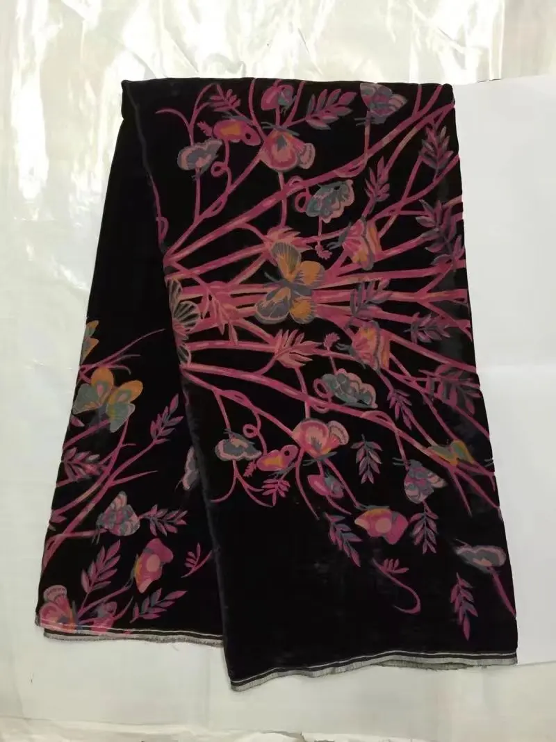 Качество модные бархатные кружевной ткани 5 ярдов за штуку! B8-7-1 | Дом и сад