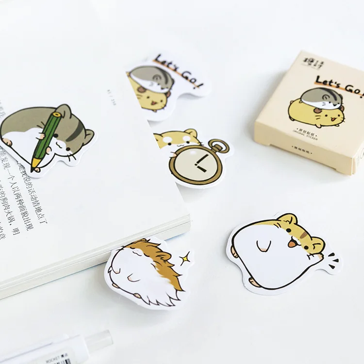 45 шт./кор. новая милая маленькая морская свинка дневник бумажная этикетка