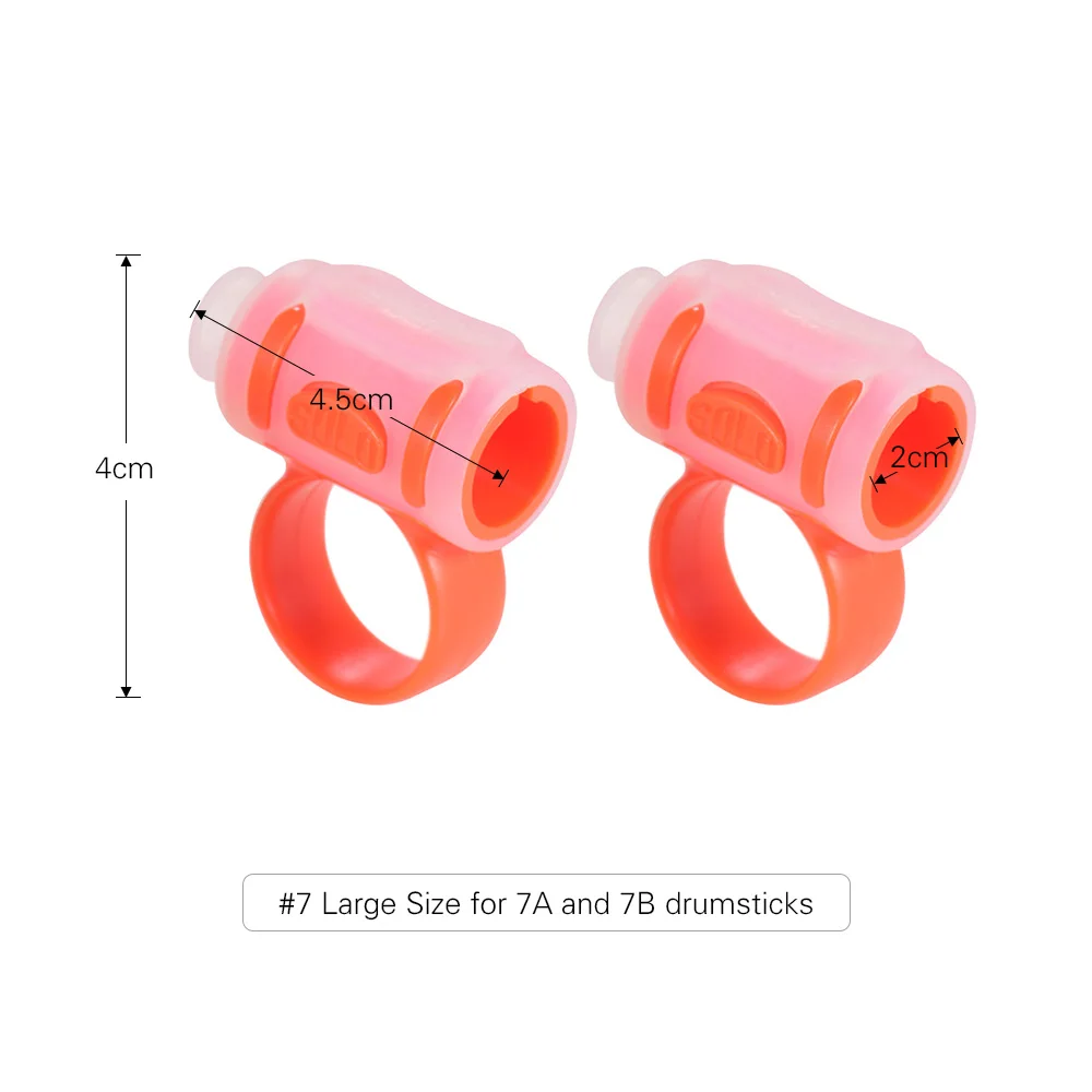 2 шт. барабанная палочка Управление зажим ABS + Силиконовый Материал палочки