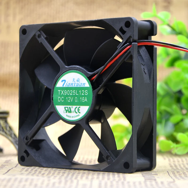 Вентилятор для охлаждения процессора Tianxuan TX9025L12S 90*90*25 мм 12 В постоянного тока 0 16 А