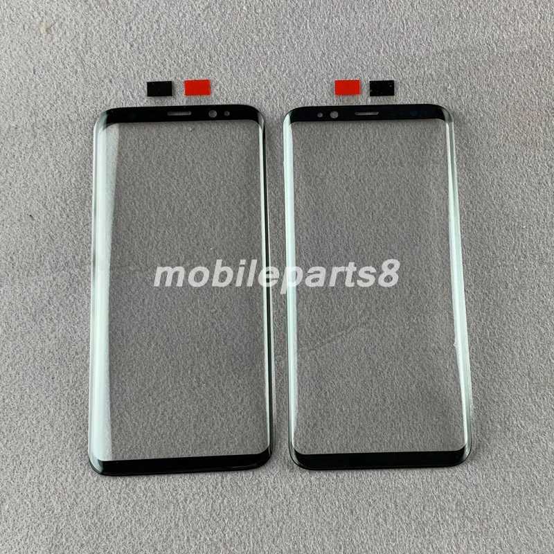 100 шт./лот Бесплатная доставка внешнее стекло экрана для samsung S8 S9 plus note8 note9 note5
