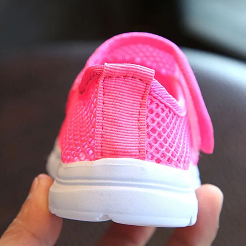 Girls Children Canvas Casual Shoes Summer 2018 Candy Breathable Mesh Kids Sports Boys Sneakers 6 Colors 2-11Y sports shoes | Детская