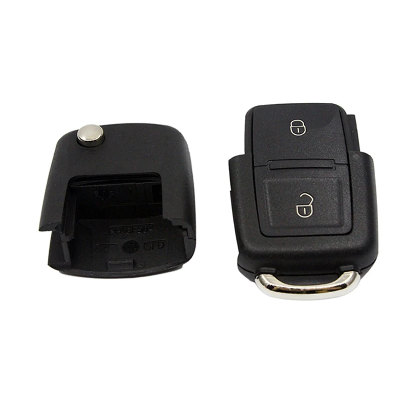 Складной чехол для автомобильного ключа пульта с 2 кнопками VW Volkswagen MK4 Bora Golf 4 5 6