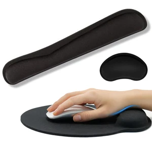 new wrist rest mouse pad with non slip base wrist rest pad ergonomic mousepad for typist office gaming pc laptop free global shipping