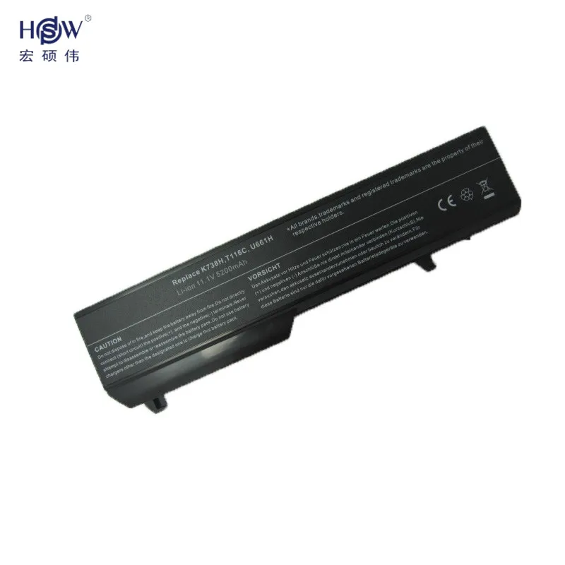 HSW 5200 мАч 6 ячеек ноутбук Батарея для dell Vostro 1310 N950C 1320 1510 N956C N958C T112C 1520 1521 T114C T116C U661H 2510