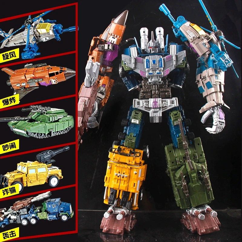 Прохладный Jinbao негабаритных Трансформация Робот игрушка брутикус WB Warbotron натиск драки свинья взрыв от 5 в 1 фигурка