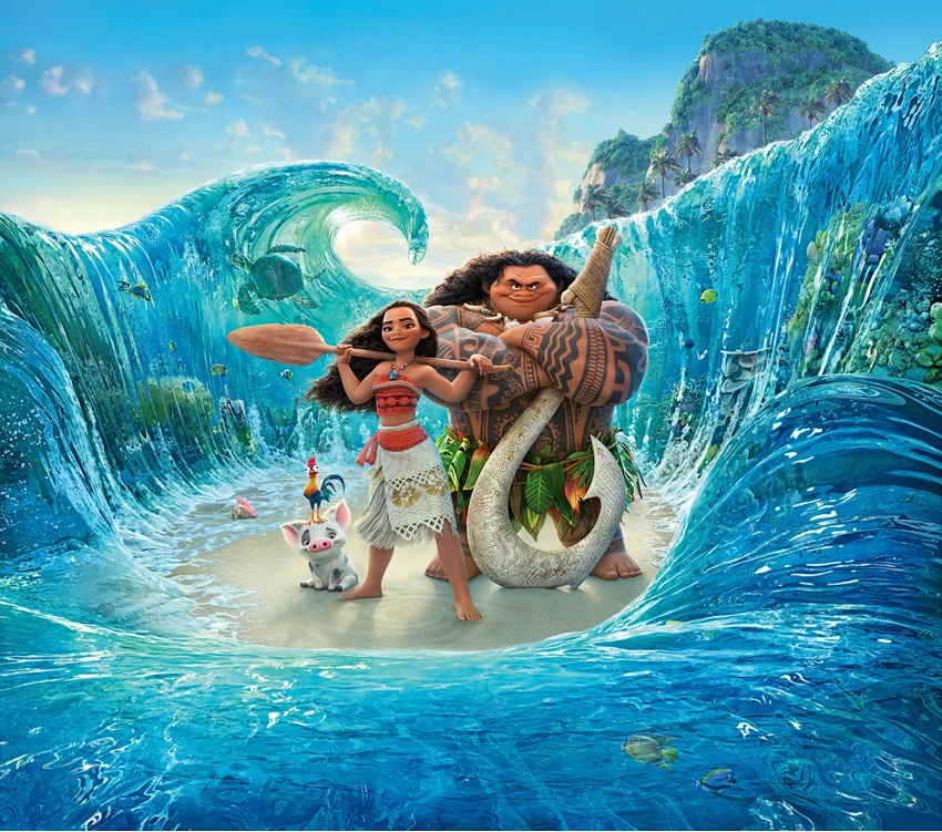 Sensfun Моана, Мауи серфинг тихий морской волны Vaiana пользовательские фотостудия фон виниловый