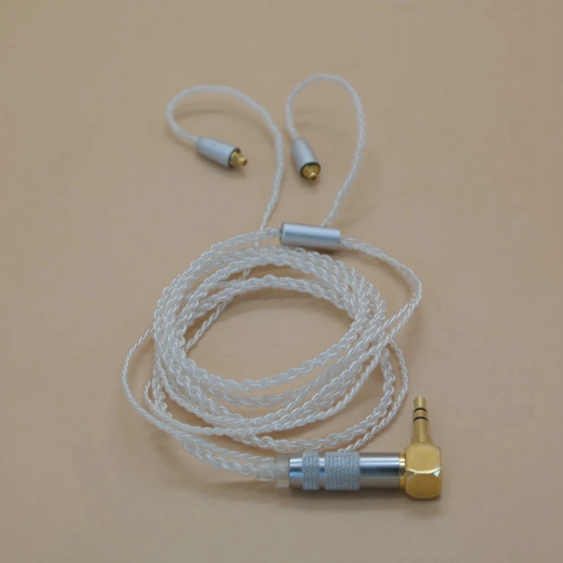 Замена OCC посеребренный кабель для наушников MMCX для Shure SE215 SE315 SE425 SE535 SE846 UE900 T100 для Westone