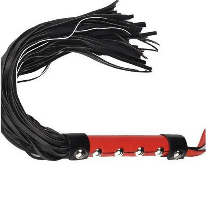 Эротические игрушки сексуальные Whip Черный Lash красной ручкой для взрослых игры