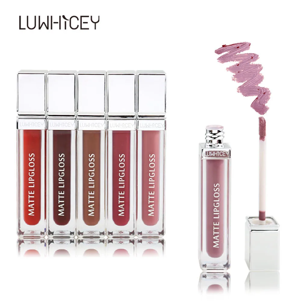 Матовая помада нюдового цвета Новая жидкая комплект для губной помады матовая 2019