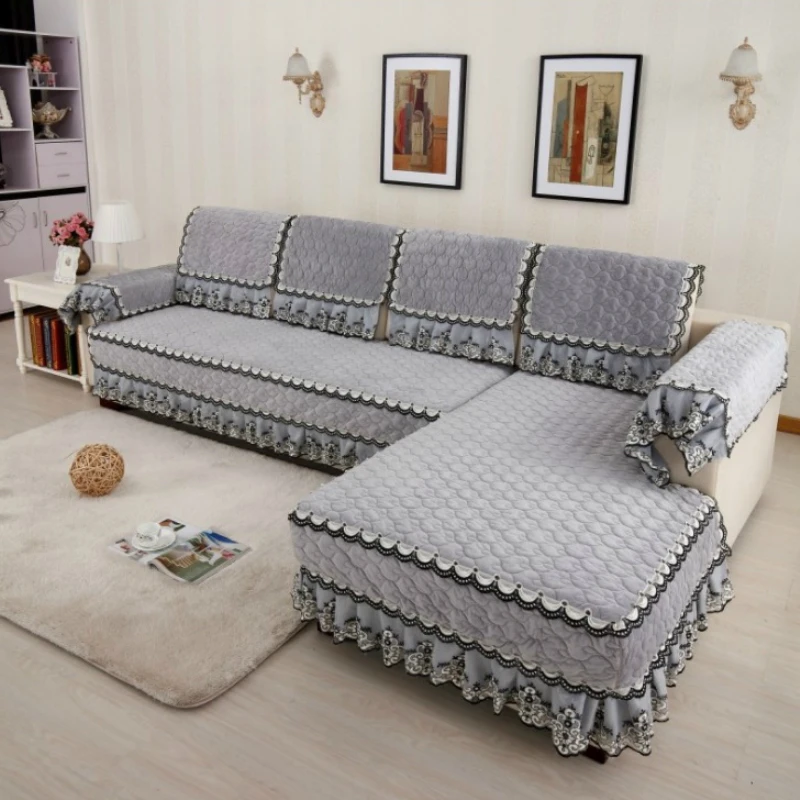 Чехол для дивана разных размеров однотонная подушка 4 цветов гостиной простой