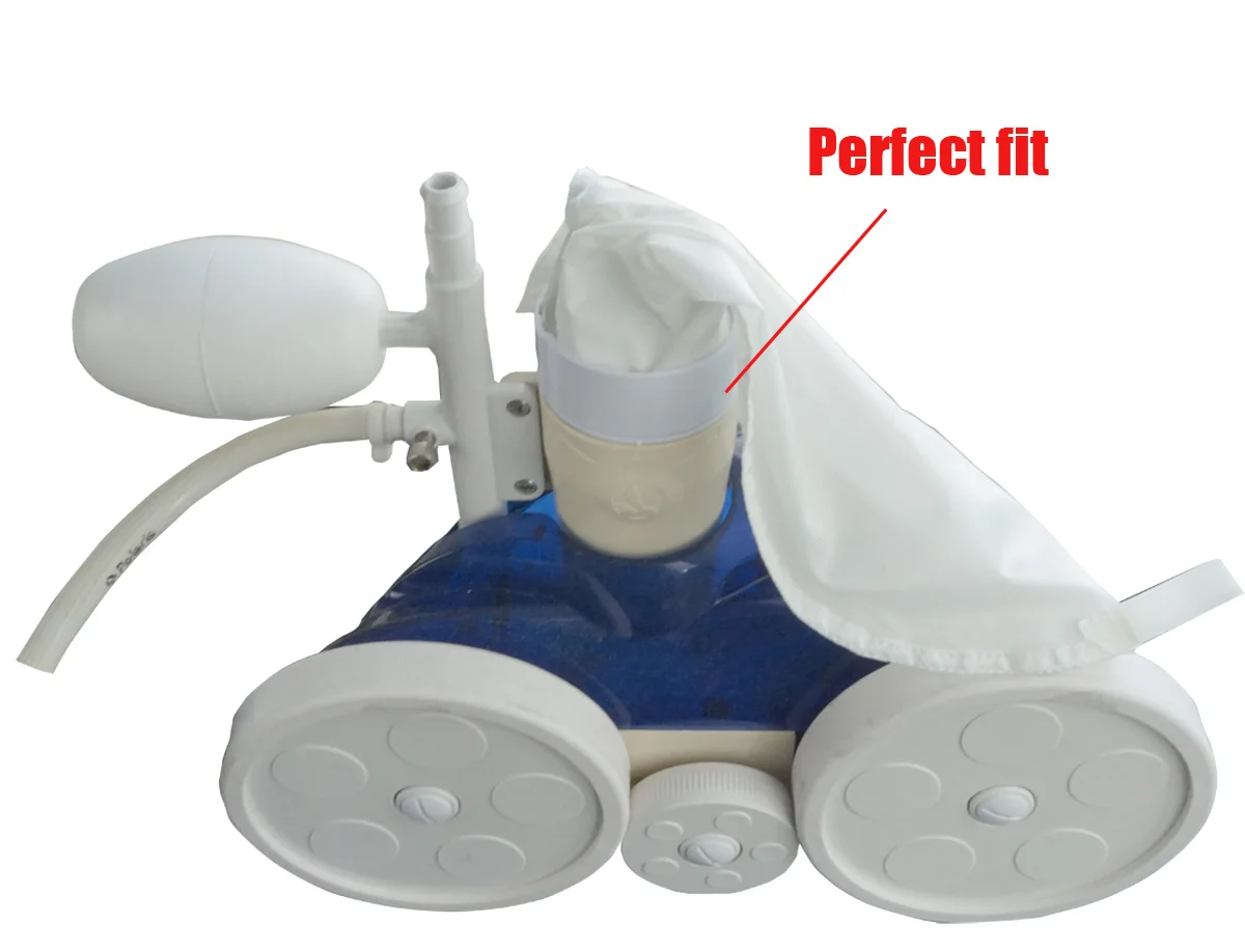4 шт. сменные мешки на молнии для очистителя бассейна|Наборы комплектующих