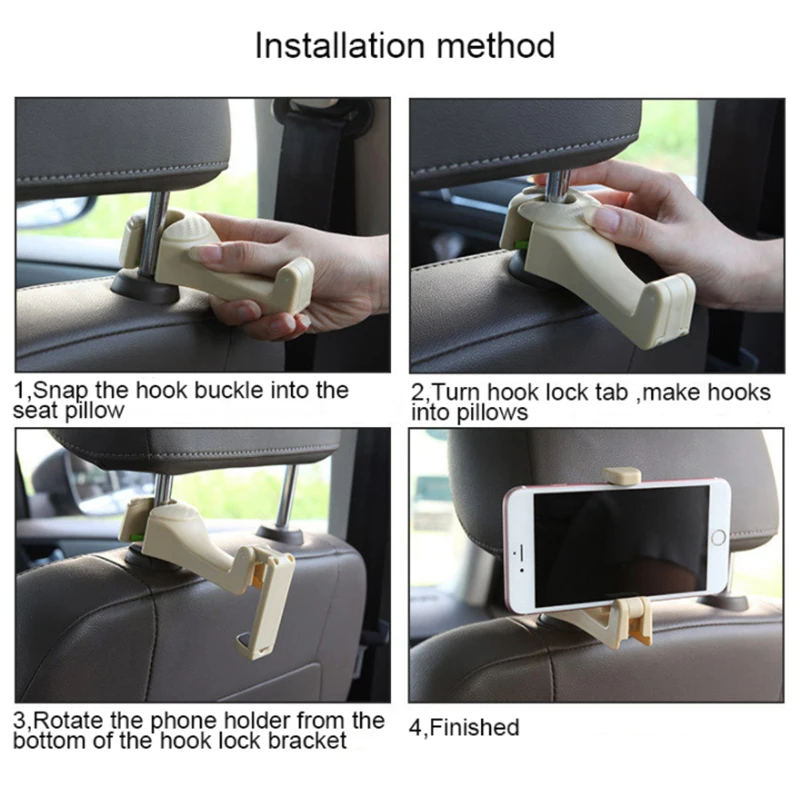 Автомобильный крючок на спинку сиденья Телефон держатель подголовника