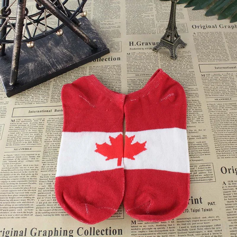 Носки [COSPLACOOL] мужские хлопковые с абстрактным рисунком 10 стран и государственным