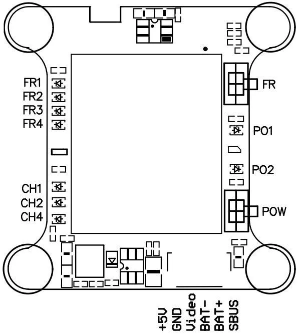 VTX5848 LITE 48CH 5 8G 25/200/400/600 мВт переключаемый VTX видео передатчик Модуль OSD Управление