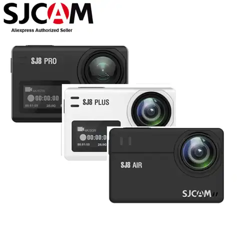 Оригинальная Экшн-камера SJCAM SJ8 Pro/SJ8 Plus/SJ8 Air 2,33 дюйма, 1296P, 4K, 30fps/60fps, Wi-Fi, Спортивная DV-камера на шлем с дистанционным управлением