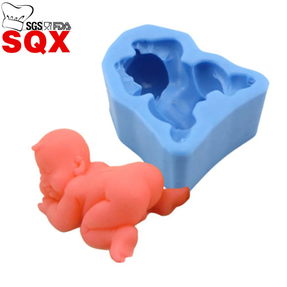 

Спящая детская силиконовая форма для свеч шоколадная форма для украшения торта инструменты силиконовая форма для мыла для тортов BKSILICONE ...