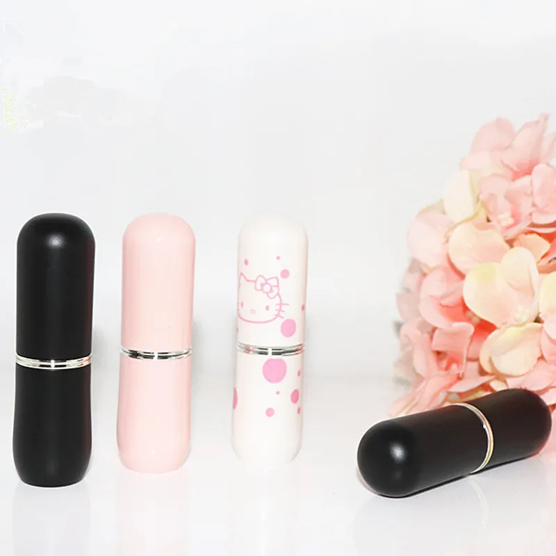 Тюбики для помады сделай сам макияжа розовый черный бальзам губ девочек ТИНТ