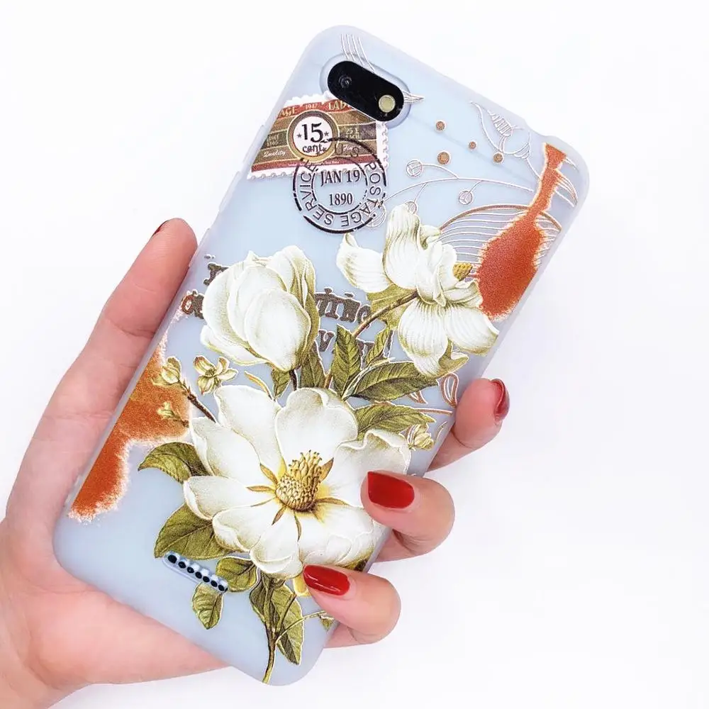 Чехол для Xiaomi Redmi 6a 15 цветов 3D узор новый дизайн мягкий силиконовый чехол из ТПУ