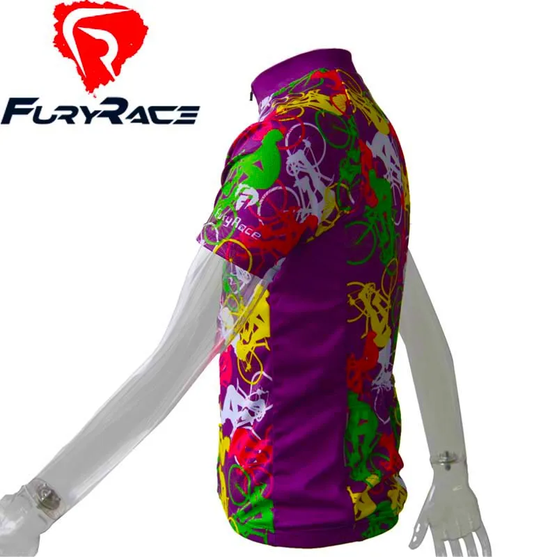 2016 Fury Racing Велоспорт Джерси Спортивная одежда Pro Mtb короткий рукав майки для